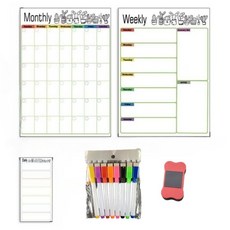 Second Best 漂亮素描留言板 仙人掌 黑白套組, 磁鐵