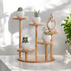 Ourworks 多肉植物支架 E, 1個, 木質