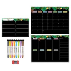 Second Best 美麗素描記事板 棕櫚樹黑色組合, 磁鐵