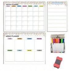 Second Best 可愛素描備忘錄板 小花白色套組, 磁鐵