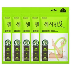 Censian 涼感貼片, 4入, 5個, 40g