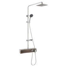 다인이엔지 두진 아이언 욕실 선반형 해바라기 레인샤워수전 황동 DB9090 방문설치, 1개