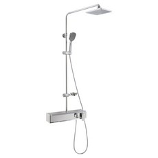 두진 아이언 욕실 선반형 해바라기 레인샤워수전 크롬 DB9090 방문설치, 1개