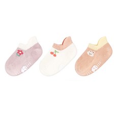 GGS KIDS 嬰幼兒防滑素色襪3雙組 G352