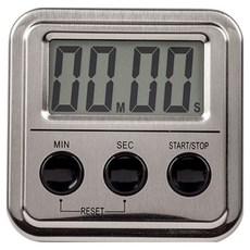 Alpha mall 數位計時器, 1個, 單品, 銀色系