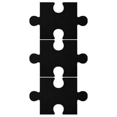 Skawiz 自黏式留言板 黑色 3入, 毛氈