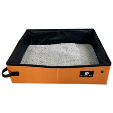 外出攜帶式貓砂盆, 1個, 橘色