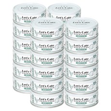 레츠케이트 고양이 오레오 흑효모 컴플리트 뉴트리션 주식캔, 혼합맛, 80g, 24개