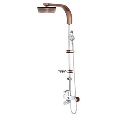 다인이엔지 두진 3 WAY 욕실 해바라기 샤워수전 브론즈 DB3090 방문설치, 1개