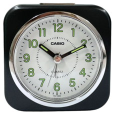 CASIO 卡西歐 方形鬧鐘 TQ-143S-1D, 黑色