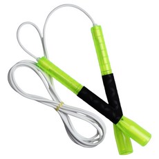 JFROPE TWINKLE 自由式颶風競速跳繩, 1個, 綠色 + 白色條紋