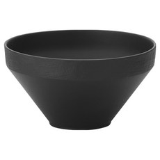 네오플램 밀란 도자기 면기, 새틴 블랙, 1개
