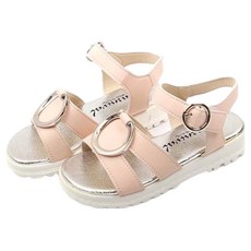 Lulushu 女童 PT銀環涼鞋 BY180