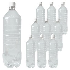 대경페트산업 생수 PET 원형 GW 용기 10p + 흰색 캡 10p 세트, 1.5L, 1세트