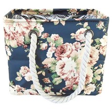 花朵便攜式沐浴籃, 海軍藍