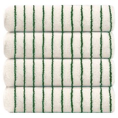 Teto Supima毛巾 230g, 條紋線綠色, 4個