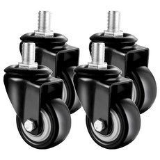 超靜音萬向旋轉活動輪 螺絲活動款, 4個