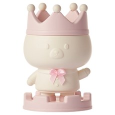 LUCY MARKET 귀여운 연필꽂이 130 x 90 mm, 핑크, 1개