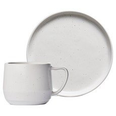 L'assiette Ari 咖啡杯 S + 盤子組, 1套, 雪白色
