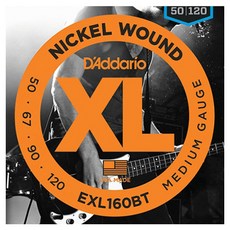 D'Addario 434106 心樂樂器 貝斯弦, EXL160 BT, 1個, 混色