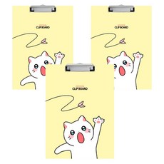 貓男 A4板夾, 3個, 陪我玩春裴