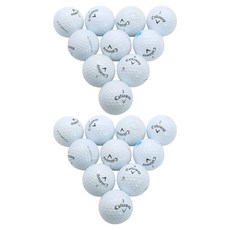 Callaway Unique Epic 混合高爾夫二手球 A級 42.67mm, 1入, 白色, 20個