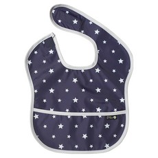 plie 防水副食品圍兜 2入, 1件, 04.深藍底星星