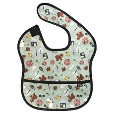 plie 防水副食品圍兜 2入, 1件, 18.鴨子與熊