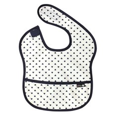 plie 防水副食品圍兜 2入, 1件, 41.乳白底深藍色愛心