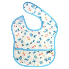 plie 防水副食品圍兜 2入, 1件, 59.天藍色瓢蟲&蝴蝶