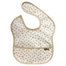 플리에 유아용 방수 이유식 턱받이, 화이트베이지별, 1개