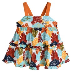 moimoln 女童涼感透氣熱帶莉莉無袖連身裙 M242OPB64P