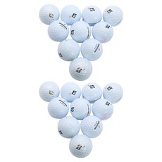 Bridgestone Unique Epic混合高爾夫球遺失球 A 42.67mm, 1件, 白色, 20個