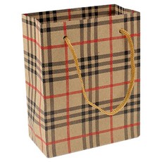 Inp 多用途格紋紙質購物袋, 24個, B款