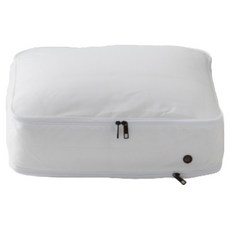 한샘 이불 압축지퍼 파우치 와이드 1단, 퓨어화이트, 1개