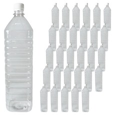 대경페트산업 생수 PET 용기 사각 GW 1.5L x 40p + 흰색 캡 40p 세트, 1세트