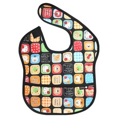 plie 防水副食品圍兜 2入, 1件, 28.黑底Kitty