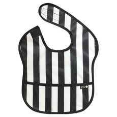 plie 防水副食品圍兜 2入, 1件, 32.黑底粗條紋