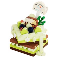 Homeflow 家居裝飾 DIY 奈米積木 甜蜜甜點 微型 DIY 套件, 1個, 05 陽光麝香葡萄蹦蹦