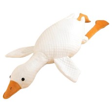 Dadaland 涼爽鵝絨涼感鴨子身體抱枕, 白色