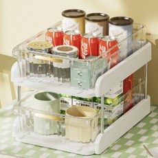 Great Life雙層層疊廚房置物架, 1個, 白色