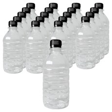 대경페트산업 생수 PET 용기 GW 350ml x 20p + 검정 캡 20p 세트, 1세트