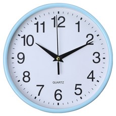 탑피아 인테리어 벽시계 20cm, 블루