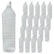대경페트산업페트산업 생수 PET 용기 사각 GW 1.5L 20p + 흰색 캡 20p 세트, 1세트