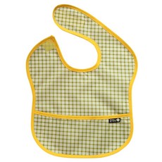 plie 防水副食品圍兜 2入, 1件, 11.綠色格紋