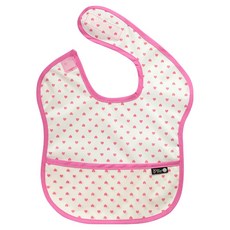 plie 防水副食品圍兜 2入, 1件, 42.乳白底粉色愛心