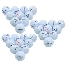 HONMA Golf 本間高爾夫 Unique Epic綜合回收高爾夫球 A級 42.67mm, 10顆, 3組, 白色