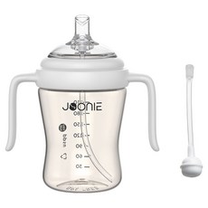 JOONIE PPSU吸管杯 第2代 210ml+一般吸管+替換吸管組, 1套, 白色, 210ml