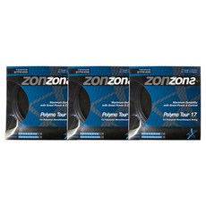 존스 POLYMO TOUR 17 테니스 스트링, 블랙, 3개