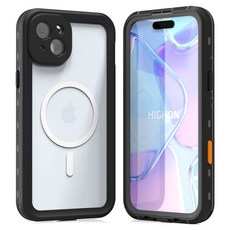 HIGHON Deep Guard 玩水防水手機殼 iPhone 14 Plus, 黑色, 1個